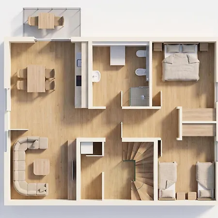 Appartement Sonneninsel Haus Himmelblau Obergeschoss